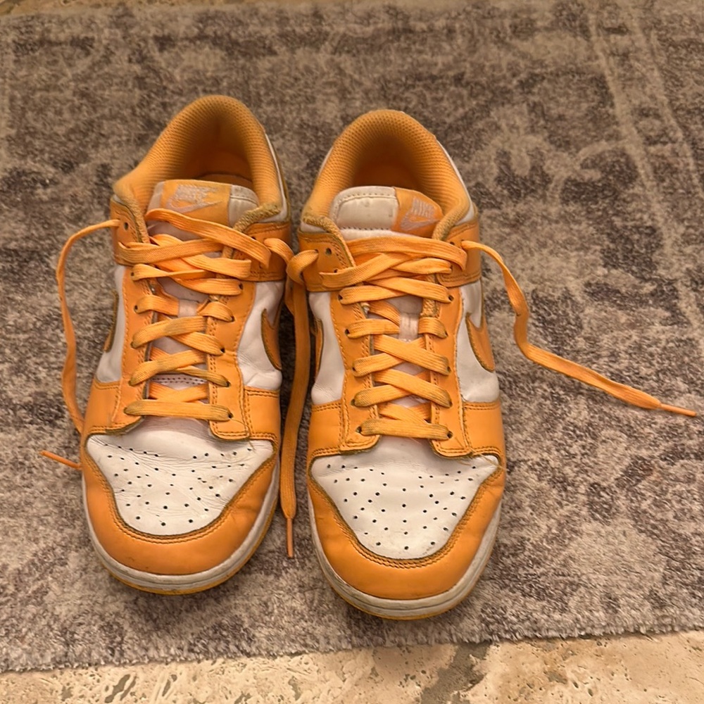 Nike Vibrant Orange and White Sneakers